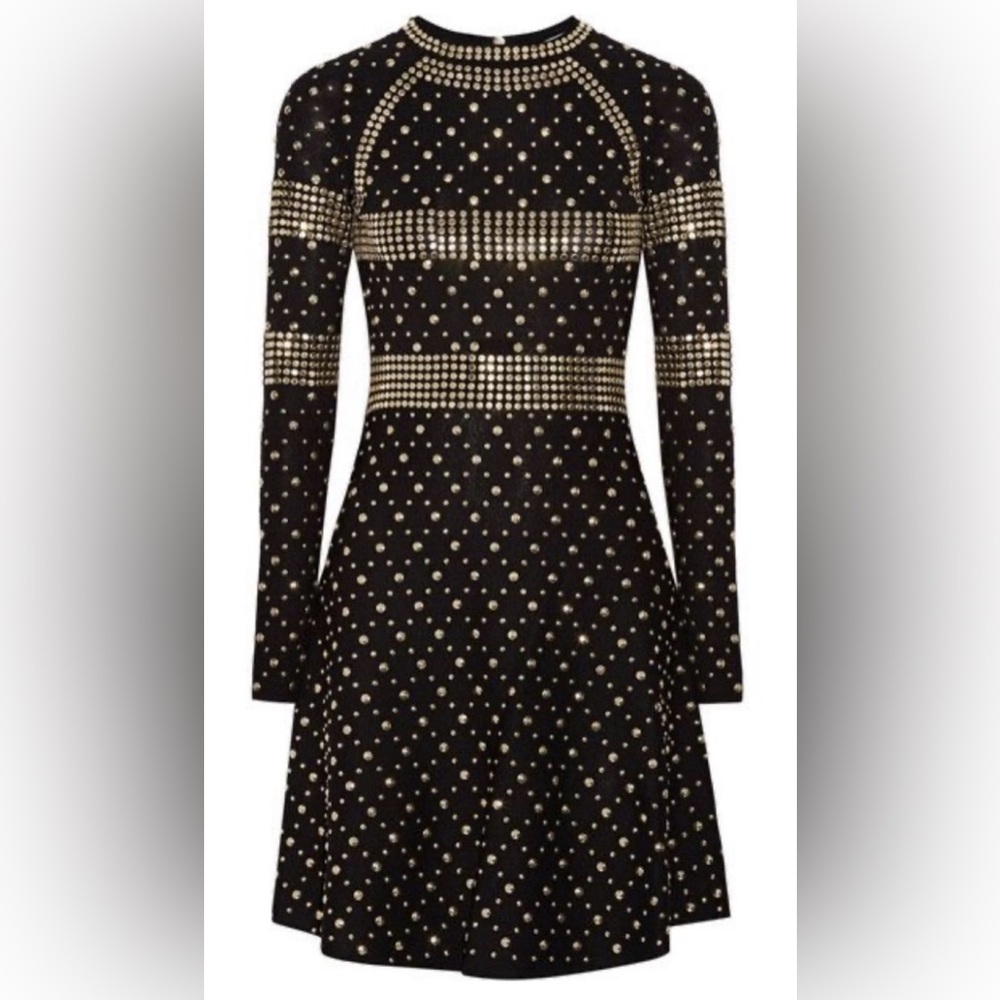 MICHAEL Michael Kors Studded Black Dress